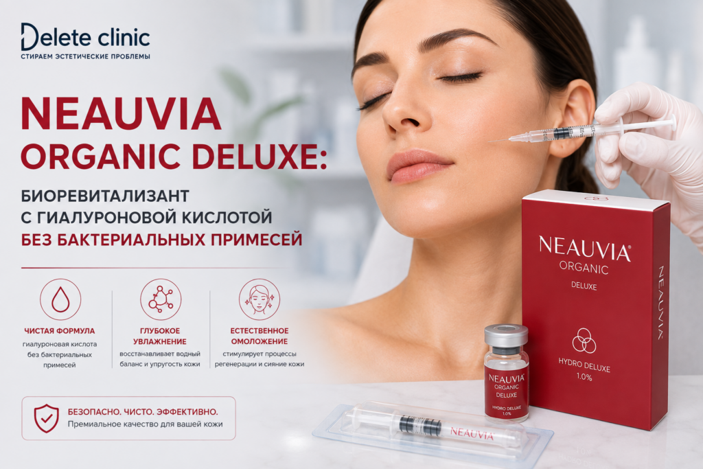 Neauvia Organic Deluxe: биоревитализант с гиалуроновой кислотой без бактериальных примесей