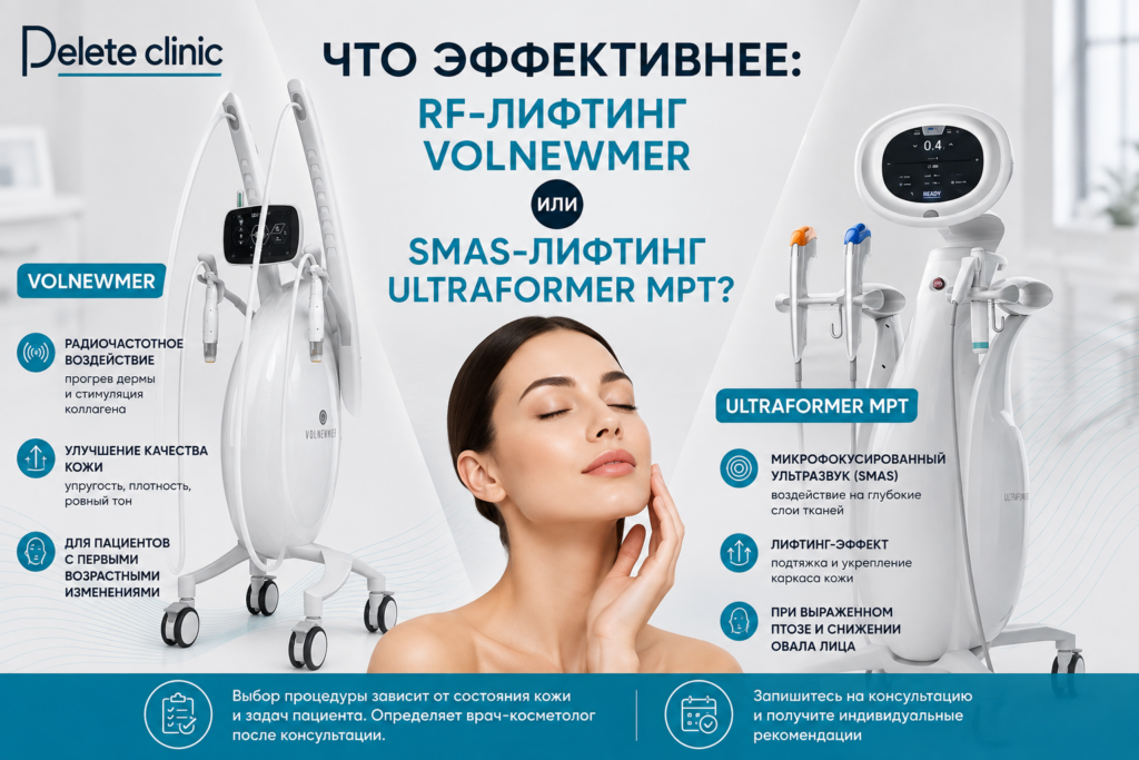 Что эффективнее: RF-лифтинг Volnewmer или SMAS-лифтинг Ultraformer MPT?