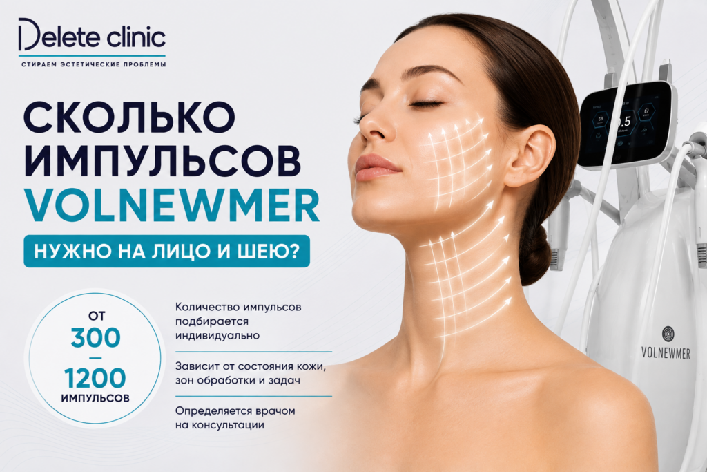 Сколько импульсов Volnewmer нужно на лицо и шею?