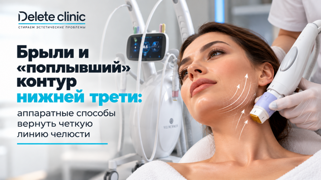 Брыли и «поплывший» контур нижней трети: аппаратные способы вернуть четкую линию челюсти