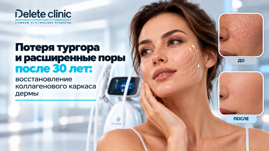 Потеря тургора и расширенные поры после 30 лет: восстановление коллагенового каркаса дермы