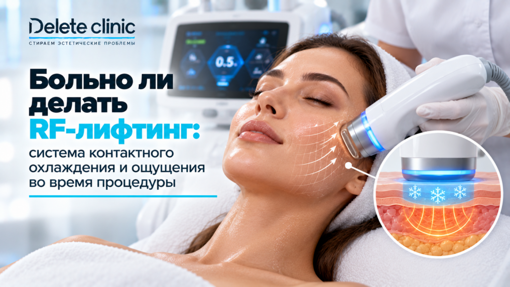 Больно ли делать RF-лифтинг: система контактного охлаждения и ощущения во время процедуры
