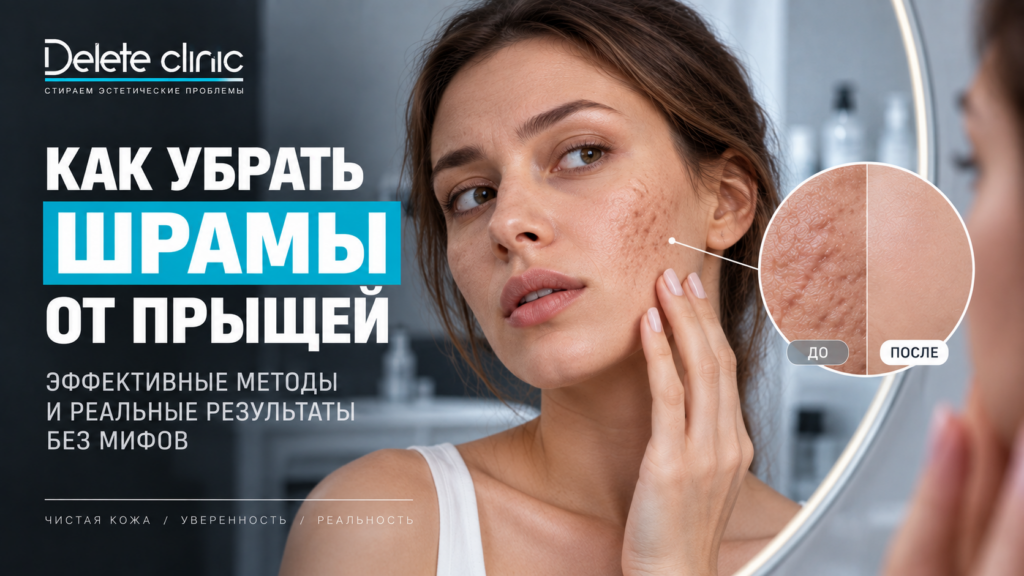 Как убрать шрамы от прыщей
