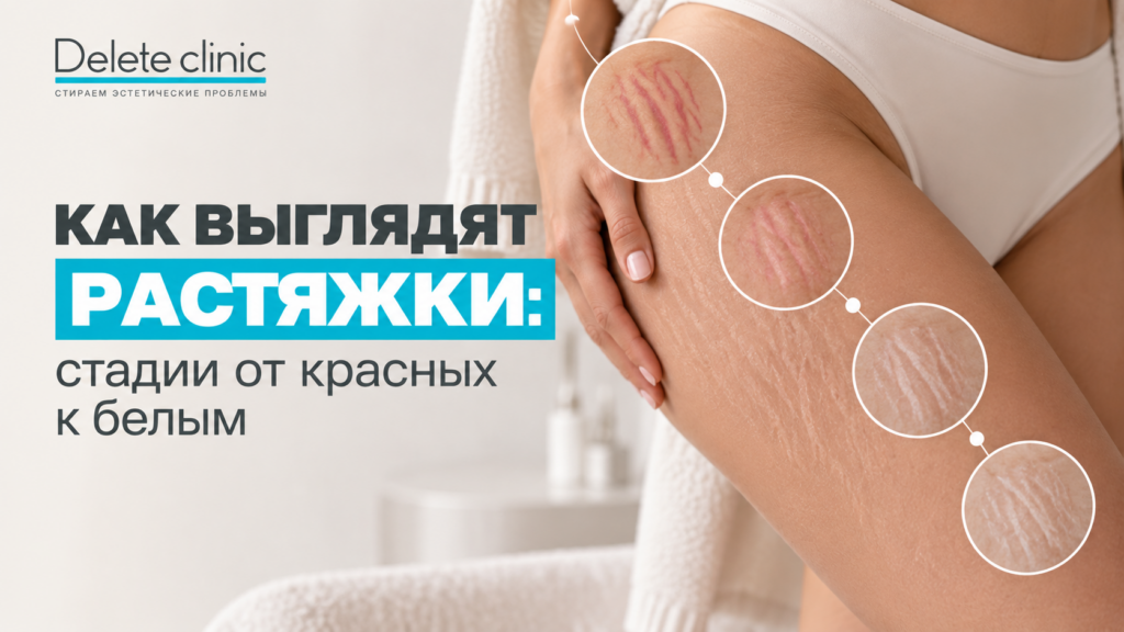 Как выглядят растяжки: стадии от красных к белым
