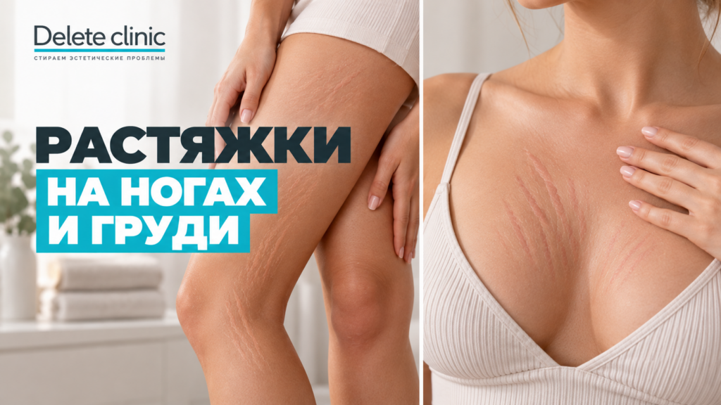Растяжки на ногах и груди