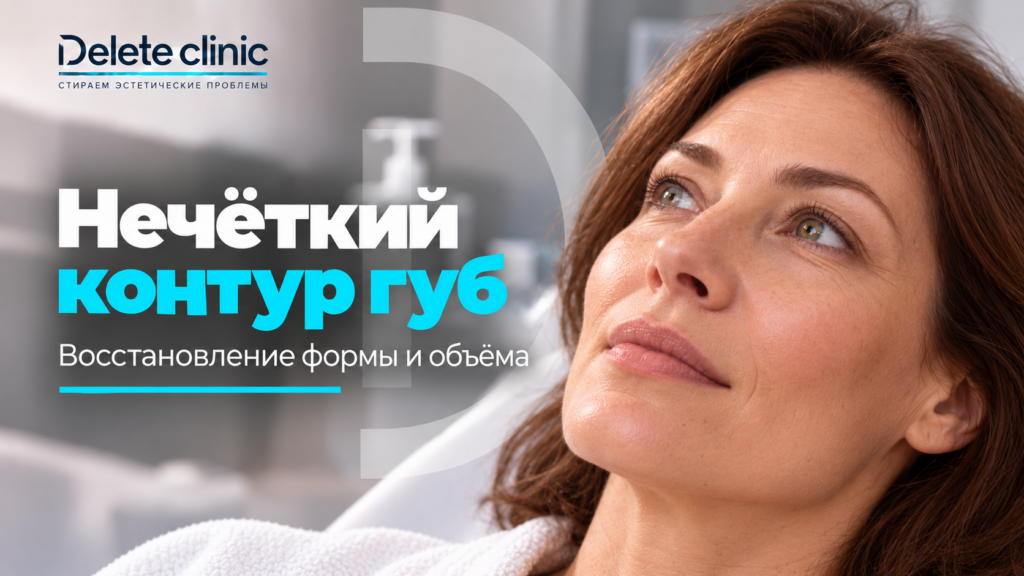 Потеря четкости контура губ: почему граница размывается и как ее восстанавливают