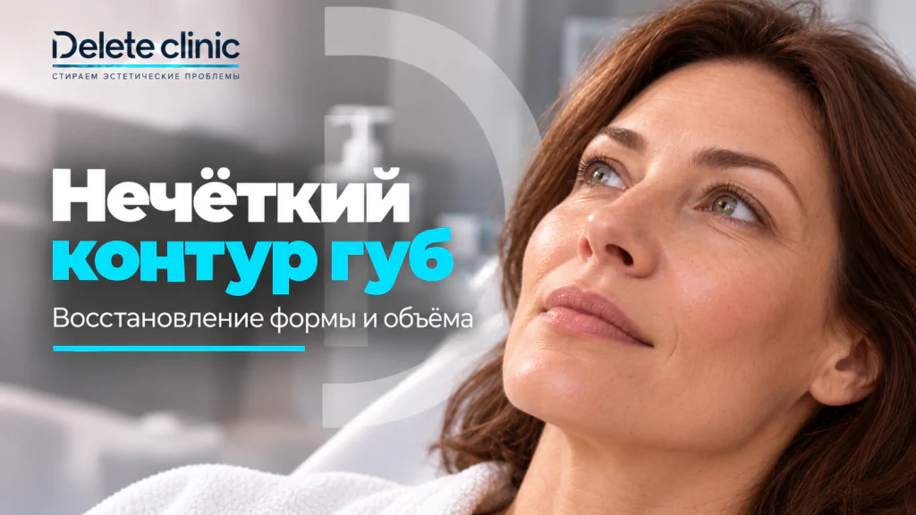 Потеря четкости контура губ: почему граница размывается и как ее восстанавливают